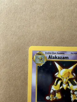 Alakazam 1/102 Shadowless Base Set 1999 Holo Rare Pokemon Card - LP - Image 4