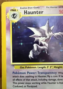 Haunter Pokemon TCG Fossil Set Unlimited 1999 6/62 Holo Rare LP - Image 5