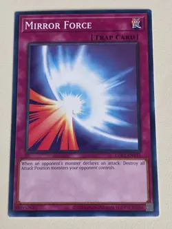 Yugioh - Mirror Force x 3 - LP - Plus Free Holographic Card - Image 2