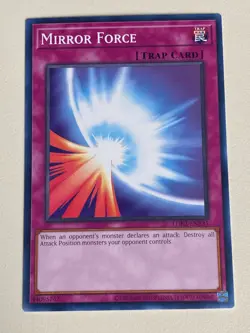 Yugioh - Mirror Force x 3 - LP - Plus Free Holographic Card - Image 4