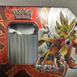 Entire tin with Pokemon Card Lot - Image 2