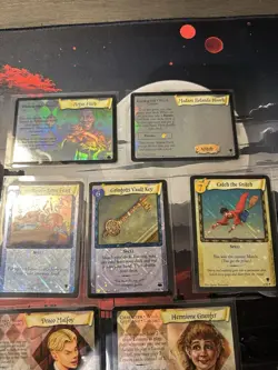 Harry Potter Trading Card Game Lot Of 12 Holo Cards, Harry Potter, Hermoine, + - Image 3