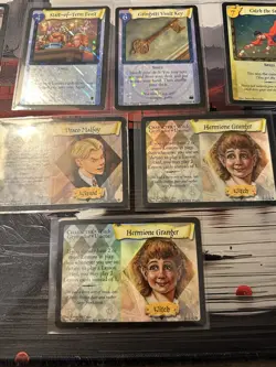 Harry Potter Trading Card Game Lot Of 12 Holo Cards, Harry Potter, Hermoine, + - Image 4
