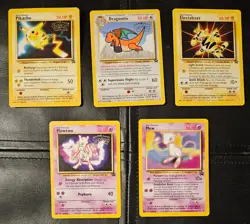 Pokemon black star promo card lot Pikachu, Dragonite, Electabuzz, Mewtwo, Mew - Image 1