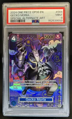 2024 One Piece Two Legends Gecko Moria Special Card #ST03-004 PSA 9 - Image 1