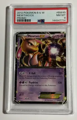 Mewtwo EX BW45 Holo Black Star Promo Card PSA 8 Pokemon TCG - Image 1