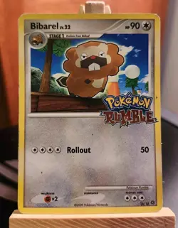 Bibarel 16/16 Pokemon Rumble Card - Image 1