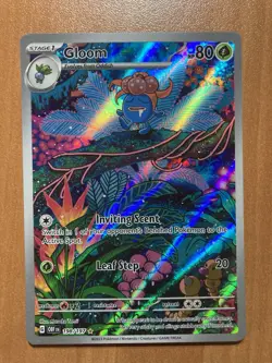 GLOOM 198/197 ILLUSTRATION RARE OBSIDIAN FLAMES POKEMON HOLO Trading Card NM - Image 1