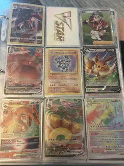 pokemon binder collection lot over 500 cards - Image 1