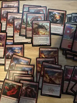 Magic 60 Card Mono Red Deck With Rares And Extras - Image 3