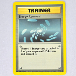 Energy Removal 92/102 Base Set Common Vintage Pokemon Card WOTC TCG English LP - Image 1