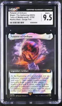 PALANTIR OF ORTHANC Lord of the RIngs Surge Foil Mythic CGC 9.5 MTG - Image 1
