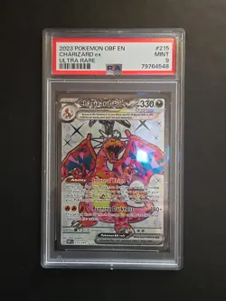 Pokemon Obsidian Flames Charizard ex Ultra Rare 215/197 PSA 9 - Image 1