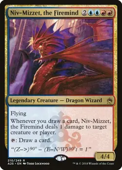 Niv-Mizzet, the Firemind NonFoil Masters 25 210 NM MTG - Image 1