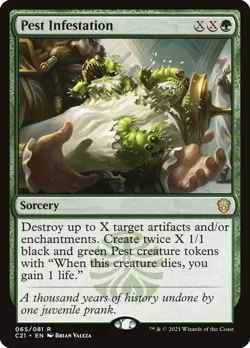 Pest Infestation - Commander 2021 - NM MTG - Image 1
