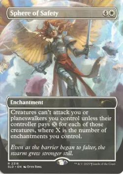 MTG Sphere of Safety (Non-Foil) Borderless 2316 R Secret Lair Drop Series NM - Image 1