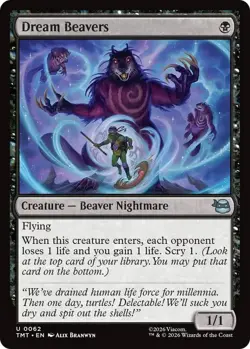 MtG Dream Beavers U 0062 Teenage Mutant Ninja Turtles Regular Uncommon - Image 1