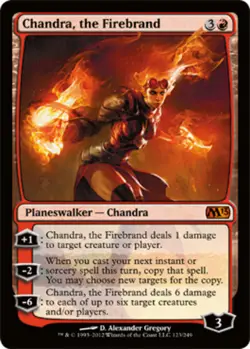 MTG - Chandra, the Firebrand - Magic 2013 - NM, English Magic FLAT RATE SHIP - Image 1