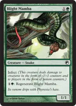 4 x Blight Mamba - Scars of Mirrodin - Light Play - MTG - Image 1