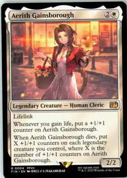 Aerith Gainsborough 4 Rare FINAL FANTASY Near Mint - Image 2
