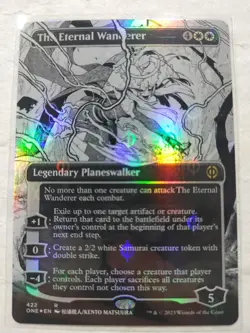 The Eternal Wanderer (Borderless) (Step-and-Compleat Foil) Phyrexia - Image 1