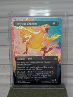 MTG Traveling Chocobo (Borderless) FIN 406 - FF Magic The Gathering Card - Image 1