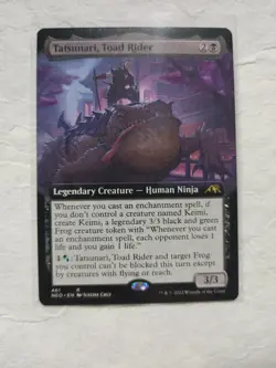 Tatsunari Toad Rider - Extended Art - Kamigawa: Neon Dynasty - MTG - Nm / Mint - Image 1