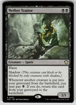 Nether Traitor Rare Commander: Secrets of Strixhaven 220 MTG Near Mint 2026 - Image 1