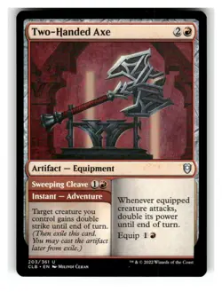 Two-Handed Axe 203 Near Mint Commander Legends: Battle for Baldur's Gate - Image 1