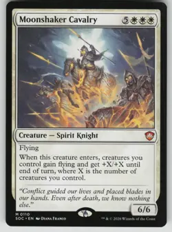 Moonshaker Cavalry Mythic Commander: Secrets of Strixhaven 110 MTG NM 2026 - Image 1