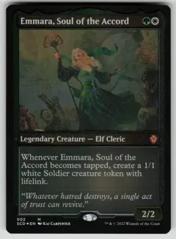 Emmara, Soul of the Accord (Foil Etched) Mythic Starter Commander Decks 2 MTG NM - Image 1