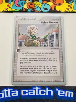 Pokemon 2006 World Championships Holon Mentor Trainer Signed Miska Saari 93/113 - Image 3