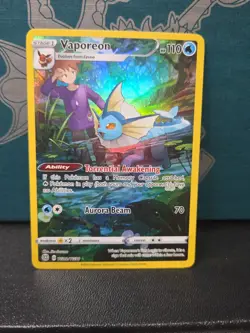 2022 Pokemon SWSH Brilliant Stars Vaporeon Trainer Gallery Holo #TG02/TG30 - Image 1