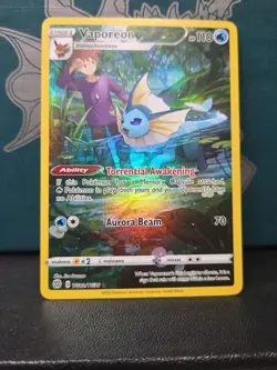 2022 Pokemon SWSH Brilliant Stars Vaporeon Trainer Gallery Holo #TG02/TG30 - Image 5