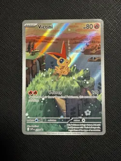 Pokemon TCG Victini Full Art Holo Black Star Promo 208 Mint Condition Rare - Image 1