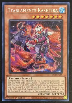 Tearlaments Kashtira Prismatic MP24-EN066 Secret Rare 1st Edition Yu-Gi-Oh! - Image 1