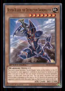 Yugioh Buster Blader, the Destruction Swordmaster #SBCB-EN18 LP - Image 1