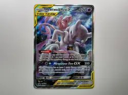 Pokemon TCG Mewtwo & Mew Tag Team GX Promo Holofoil Card SM 191 Pack Fresh - Image 1