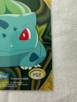 2000 TOPPS Pokemon #01 Bulbasaur PC2 TV Animation CLEAR See Through Card - Image 5