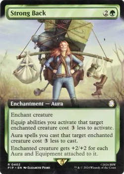 Strong Back - Universes Beyond: Fallout (PIP) Extended Art NM MTG Magic Card - Image 1