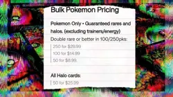 Pokemon Cards 250-Card Lot, rares and better included. no trainers/energy - Image 2
