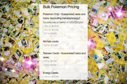 Pokemon✧.*SHINY*⁠.⁠✧Pack 50 cards ALL. HOLO/REVERSE Bulk with Bonus Card. - Image 1