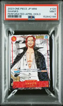 2023 ONE PIECE JAPANESE SAIKYO JUMP MINI PROMOS #120 SHANKS PSA 9 - Image 1