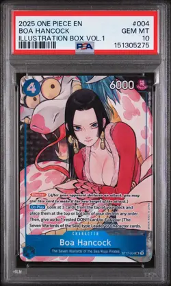 Bandai One Piece Boa Hancock Foil Super Rare ST17-004 PSA 10 English - Image 1