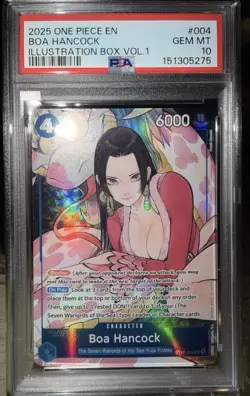 Bandai One Piece Boa Hancock Foil Super Rare ST17-004 PSA 10 English - Image 4