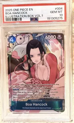 Bandai One Piece Boa Hancock Foil Super Rare ST17-004 PSA 10 English - Image 5
