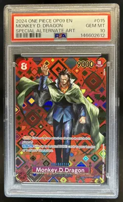 2024 One Piece Monkey.D.Dragon Special Alternate Art #OP07-015 PSA 10 GEM MINT - Image 1