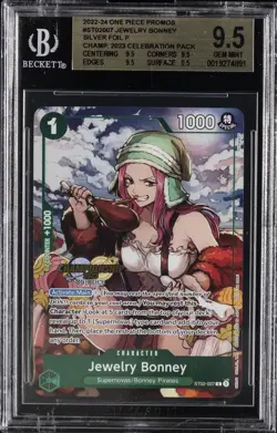2022-24 ONE PIECE PROMOS 2023 CELEBRATION PACK #ST02007 JEWELRY BONNEY BGS 9.5 - Image 1
