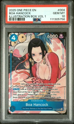 ONE PIECE BOA HANCOCK 2025 PROMOS #004 ILLUSTRATION BOX VOL.1 PSA 10 - Image 1