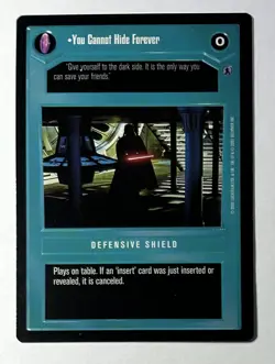 Star Wars CCG SWCCG You Cannot Hide Forever Reflections 3 III Premium Card LP - Image 1